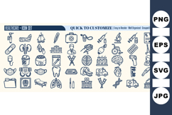 Healthcare Medical Icon Set Vector Bundle Product Image 1