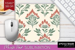 Vintage Flowers Mouse Pad Sublimation - Floral Mousepad PNG Product Image 1