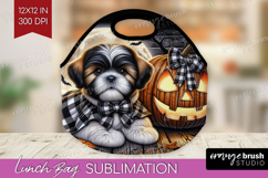 Shih Tzu Dog Lunch Bag Halloween Lunch Bug PNG Sublimation Product Image 1