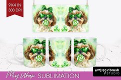 Shih Tzu St. Patricks Day Dog Mug Wrap Dog Mug PNG Product Image 1
