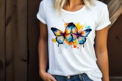 Butterfly Sublimation | Watercolour Colourful Butterfly PNG Product Image 2