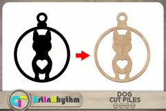 Siberian husky / Keychain SVG / Dog silhouette cut files Product Image 2