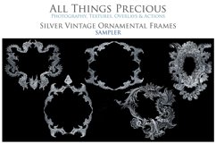 25 CLIPART SILVER FRAMES for Scrapbooking, Ornamental Product Image 1