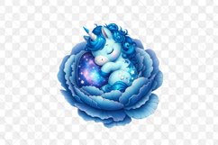 Sleeping Baby Unicorn Clipart Product Image 3