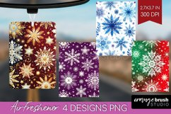 Snowflakes Air Freshener PNG - Christmas PNG Sublimation Product Image 1