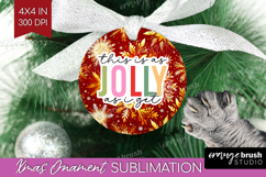 Funny Christmas Quote Ornament PNG - Snowflakes PNG Product Image 1