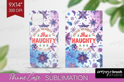 Funny Christmas Quote Phone Case PNG - Snowflakes Case PNG Product Image 1