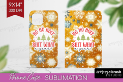 Funny Christmas Quote Phone Case PNG - Snowflakes Case PNG Product Image 1