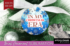 Funny Christmas Quote Ornament PNG - Snowflakes PNG Product Image 1