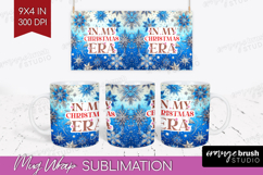 Funny Christmas Quote Mug Wrap - Snowflakes Mug PNG Product Image 1