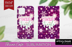 Funny Christmas Quote Phone Case PNG - Snowflakes Case PNG Product Image 1