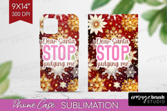Funny Christmas Quote Phone Case PNG - Snowflakes Case PNG Product Image 1