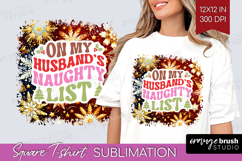 Funny Christmas Quote Square Tshirt Background - Snowflakes Product Image 1