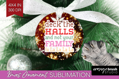Funny Christmas Quote Ornament PNG - Snowflakes PNG Product Image 1
