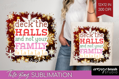 Funny Christmas Quote Tote Bag - Snowflakes Tote Bag PNG Product Image 1