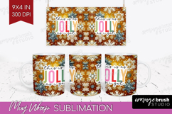 Funny Christmas Quote Mug Wrap - Snowflakes Mug PNG Product Image 1