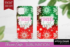 Funny Christmas Quote Phone Case PNG - Snowflakes Case PNG Product Image 1