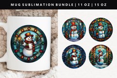 Snowman 11oz, 15oz Mug Sublimation PNG Design Product Image 1