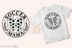 Coquette Soccer Mama Bow Game Day SVG T-shirt Design Product Image 2