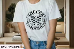 Coquette Soccer Mama Bow Game Day SVG T-shirt Design Product Image 3