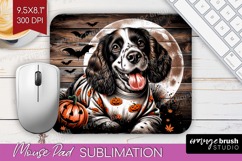 Spaniel Dog Mouse Pad Sublimation Halloween Mousepad PNG Product Image 1