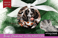 Spaniel Dog Ornament PNG Halloween PNG Sublimation Product Image 1