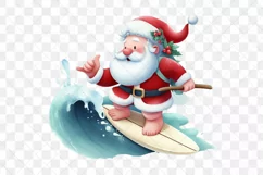 Sports Santa Claus Sublimation Clipart Product Image 3