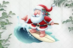 Sports Santa Claus Sublimation Clipart Product Image 1