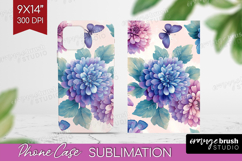 Spring Blossom Phone Case PNG - Flowers Case PNG Sublimation Product Image 1