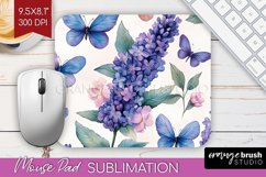 Spring Blossom Mouse Pad Sublimation - Flowers Mousepad PNG Product Image 1