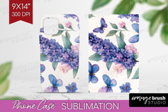 Spring Blossom Phone Case PNG - Flowers Case PNG Sublimation Product Image 1