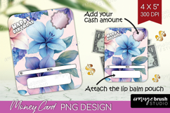 Happy Birthday Money Card PNG - Flowers Money Card Holder Product Image 1