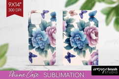 Spring Blossom Phone Case PNG - Flowers Case PNG Sublimation Product Image 1
