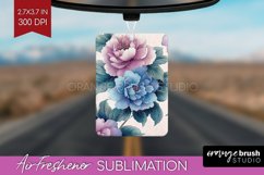 Spring Blossom Air Freshener PNG - Flowers PNG Sublimation Product Image 1