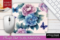 Spring Blossom Mouse Pad Sublimation - Flowers Mousepad PNG Product Image 1