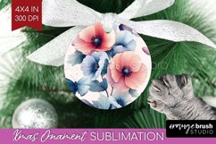 Spring Blossom Ornament PNG - Flowers PNG Sublimation Product Image 1
