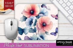 Spring Blossom Mouse Pad Sublimation - Flowers Mousepad PNG Product Image 1