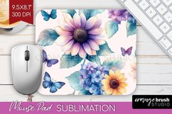 Spring Blossom Mouse Pad Sublimation - Flowers Mousepad PNG Product Image 1