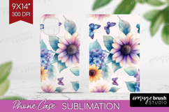 Spring Blossom Phone Case PNG - Flowers Case PNG Sublimation Product Image 1