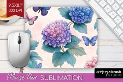 Spring Blossom Mouse Pad Sublimation - Flowers Mousepad PNG Product Image 1