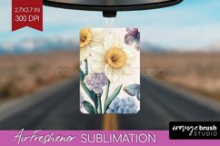 Spring Blossom Air Freshener PNG - Flowers PNG Sublimation Product Image 1