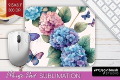 Spring Blossom Mouse Pad Sublimation - Flowers Mousepad PNG Product Image 1