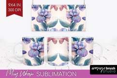 Spring Blossom Mug Wrap - Flowers Mug PNG Sublimation Product Image 1
