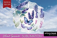Spring Blossom Wind Spinner Sublimation PNG - Flowers Round Product Image 1