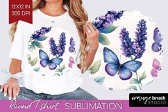 Spring Blossom Round Tshirt Background - Flowers PNG Product Image 1