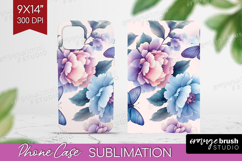 Spring Blossom Phone Case PNG - Flowers Case PNG Sublimation Product Image 1