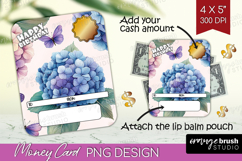 Happy Birthday Money Card PNG - Flowers Money Card Holder Product Image 1
