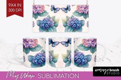 Spring Blossom Mug Wrap - Flowers Mug PNG Sublimation Product Image 1