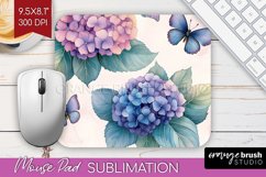 Spring Blossom Mouse Pad Sublimation - Flowers Mousepad PNG Product Image 1