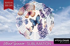 Spring Blossom Wind Spinner Sublimation PNG - Flowers Round Product Image 1